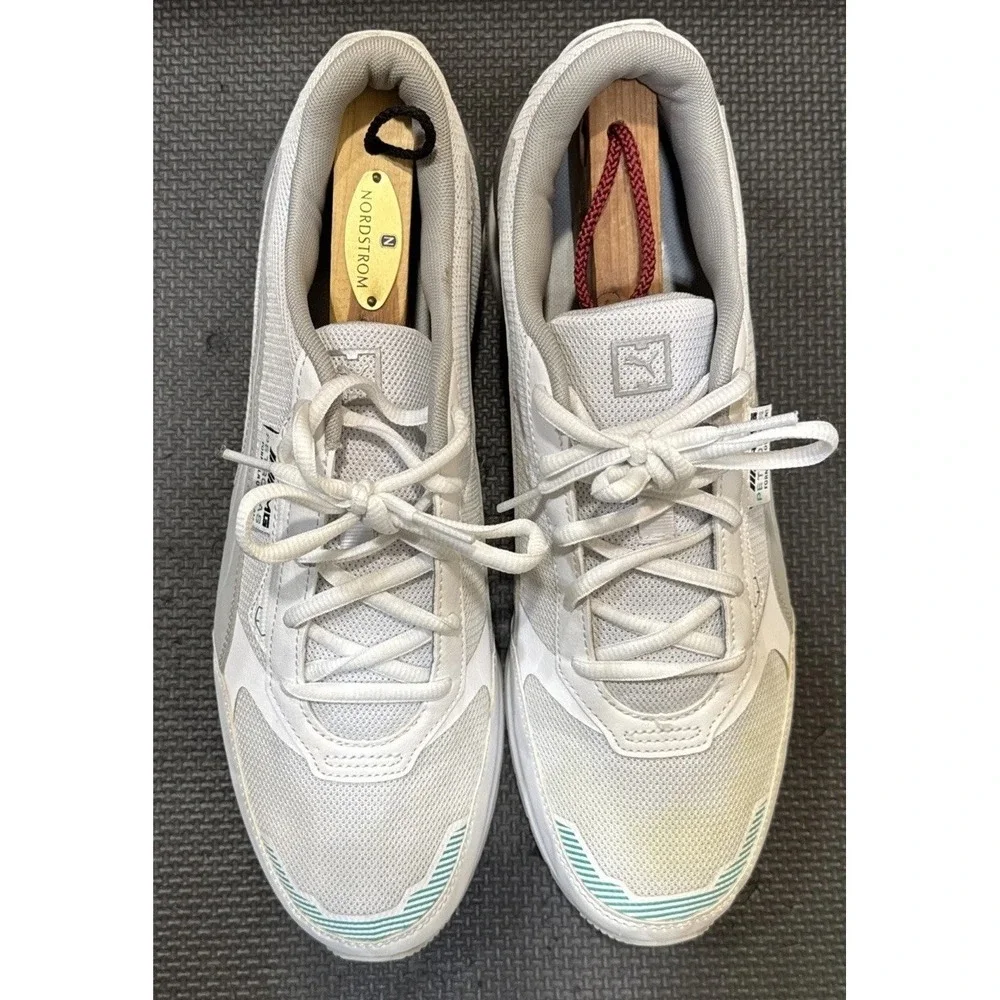 HTF PUMA Mercedes-AMG Petronas F1 'White Gray Silver' Men's Shoes US Size 10.5